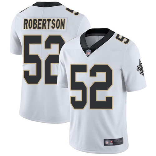 Men New Orleans Saints Limited White Craig Robertson Road Jersey NFL Football #52 Vapor Untouchable Jersey